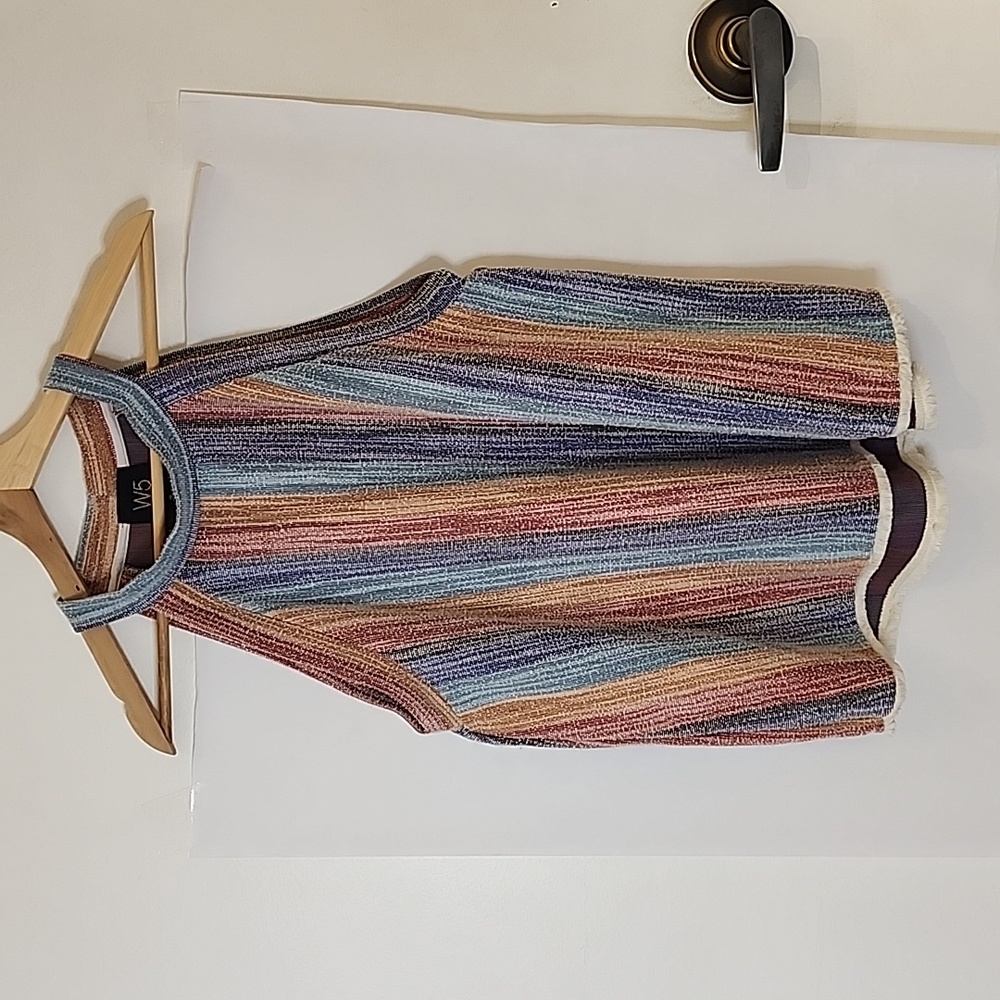 W5 Striped Pastel Sleeveles Top size‎ XL